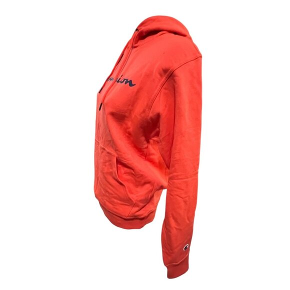 Champion PowerBlend Endless Comfort Long Sleeve Hoodie Sweatshirt Sz Small Orang - Picture 7 of 11